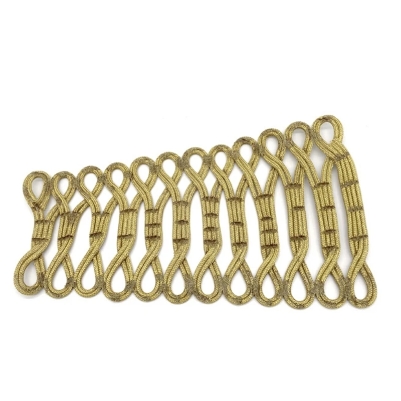 Золотая проволока китайский Cheongsam пуговица узел застежка ручной работы застежки