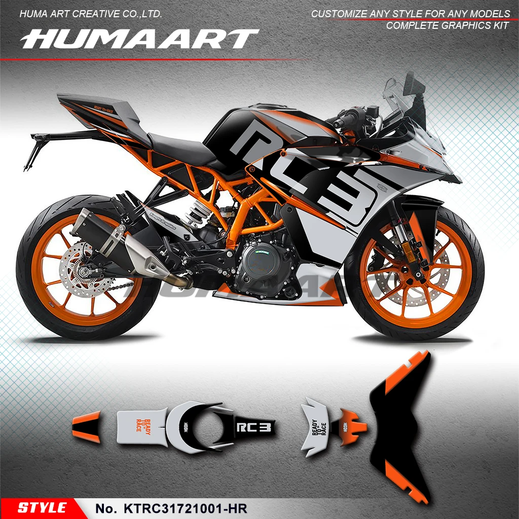 Наклейки HUMAART на заказ графические наклейки для KTM RC 125 200 250 390 14 15 16 17 18 2019 2020 2021