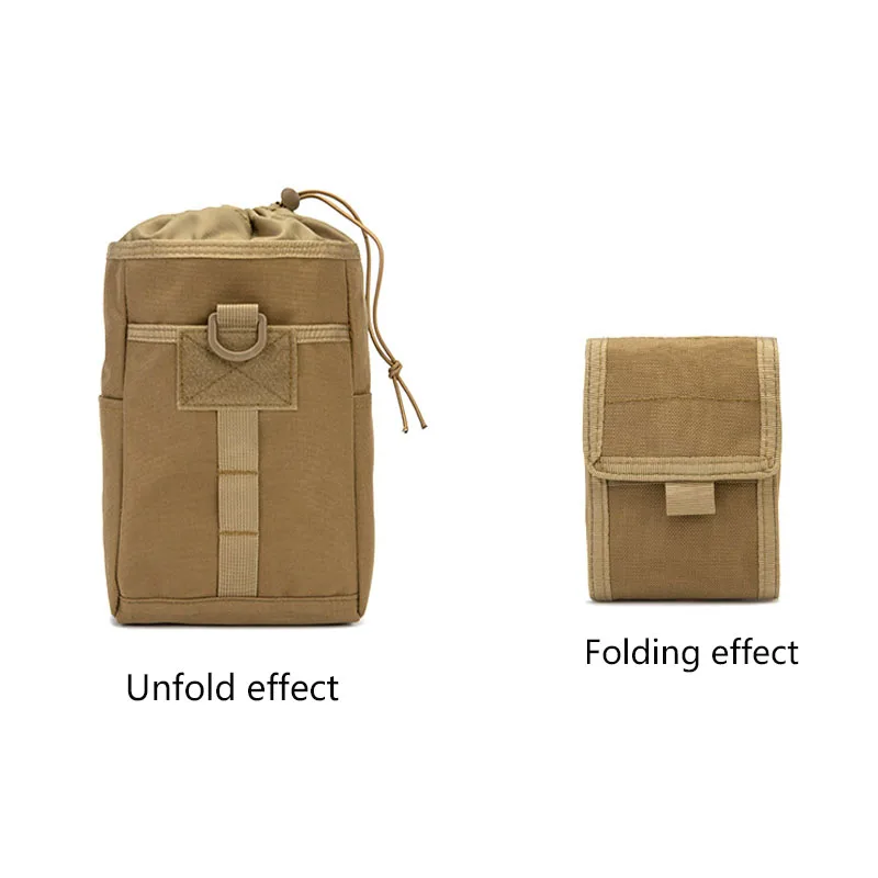 

Tactical Foldable Recycling Bag Dump Pouch MOLLE Drop Pouch Sports Waterproof Climbing Bag Sundry Storage Bag