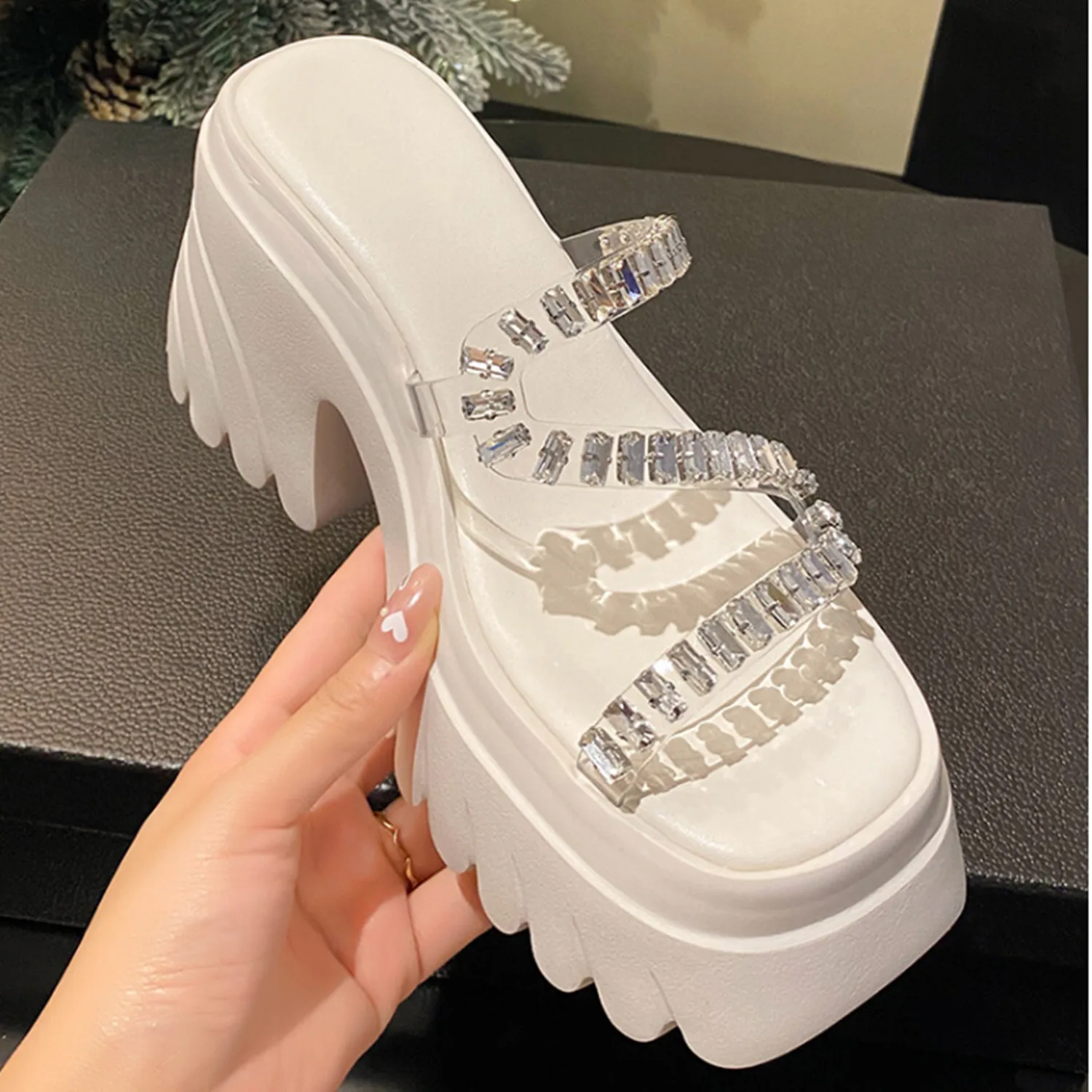 

2023 летние классические брендовые туфли из натуральной кожи на высоком каблуке с открытым носком, классические женские туфли, сандалии 39