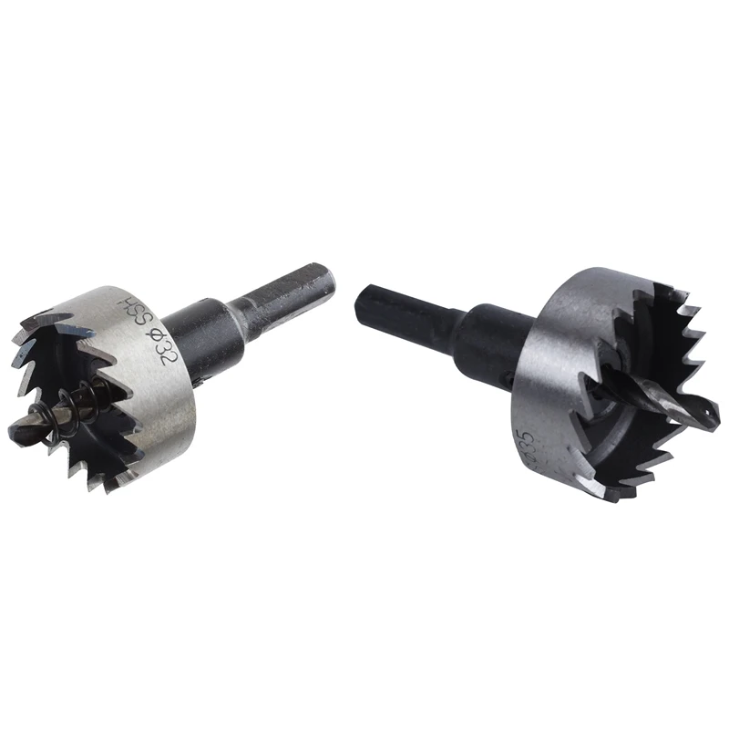 

2Pcs Hole Saw Tooth HSS Steel Hole Saw Drill Bit Cutter Tool For Metal Wood Alloy 35Mm & 32Mm