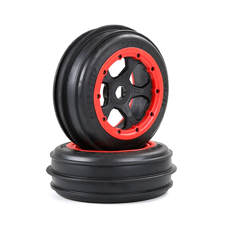 

New 2Pcs Front Sand Paddles Desert Wheels Tires for 1/5 HPI ROVAN ROFUN KM BAJA 5B Rc Car Parts