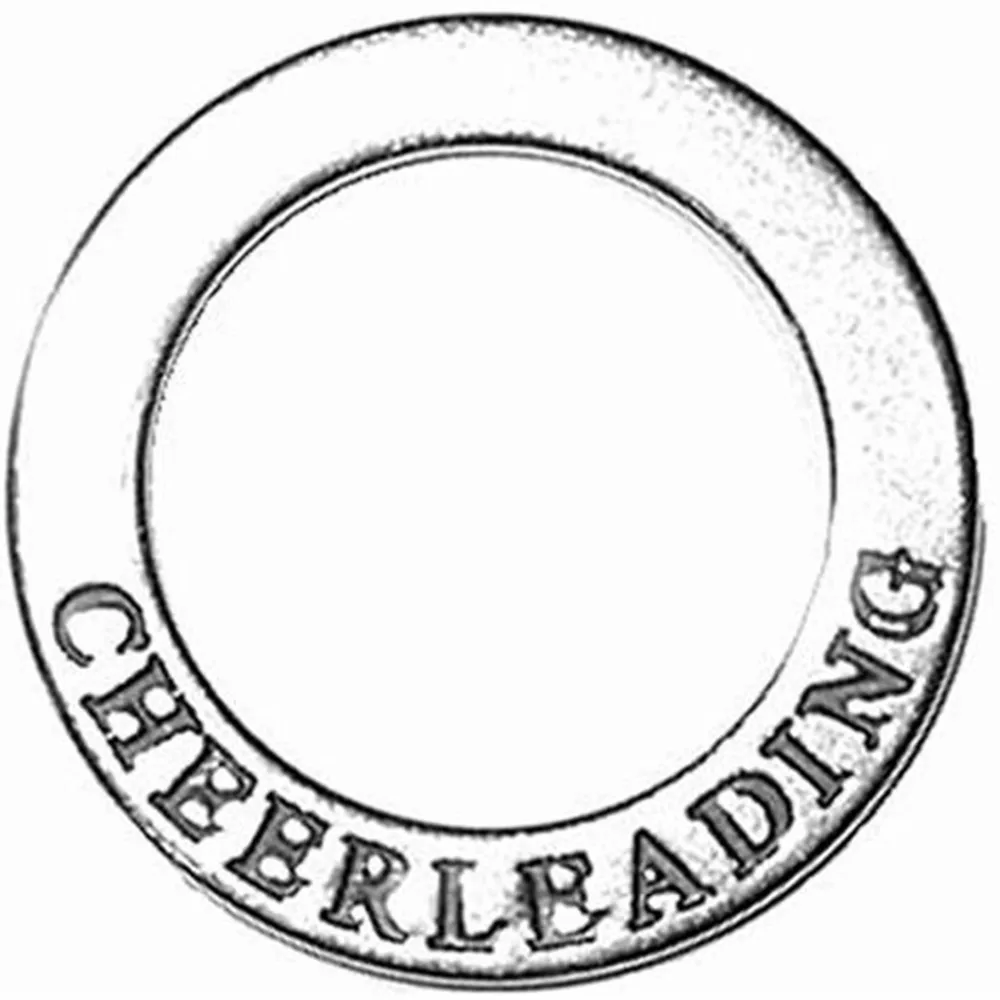 Подвеска из металлического сплава с гравировкой на двух сторонах