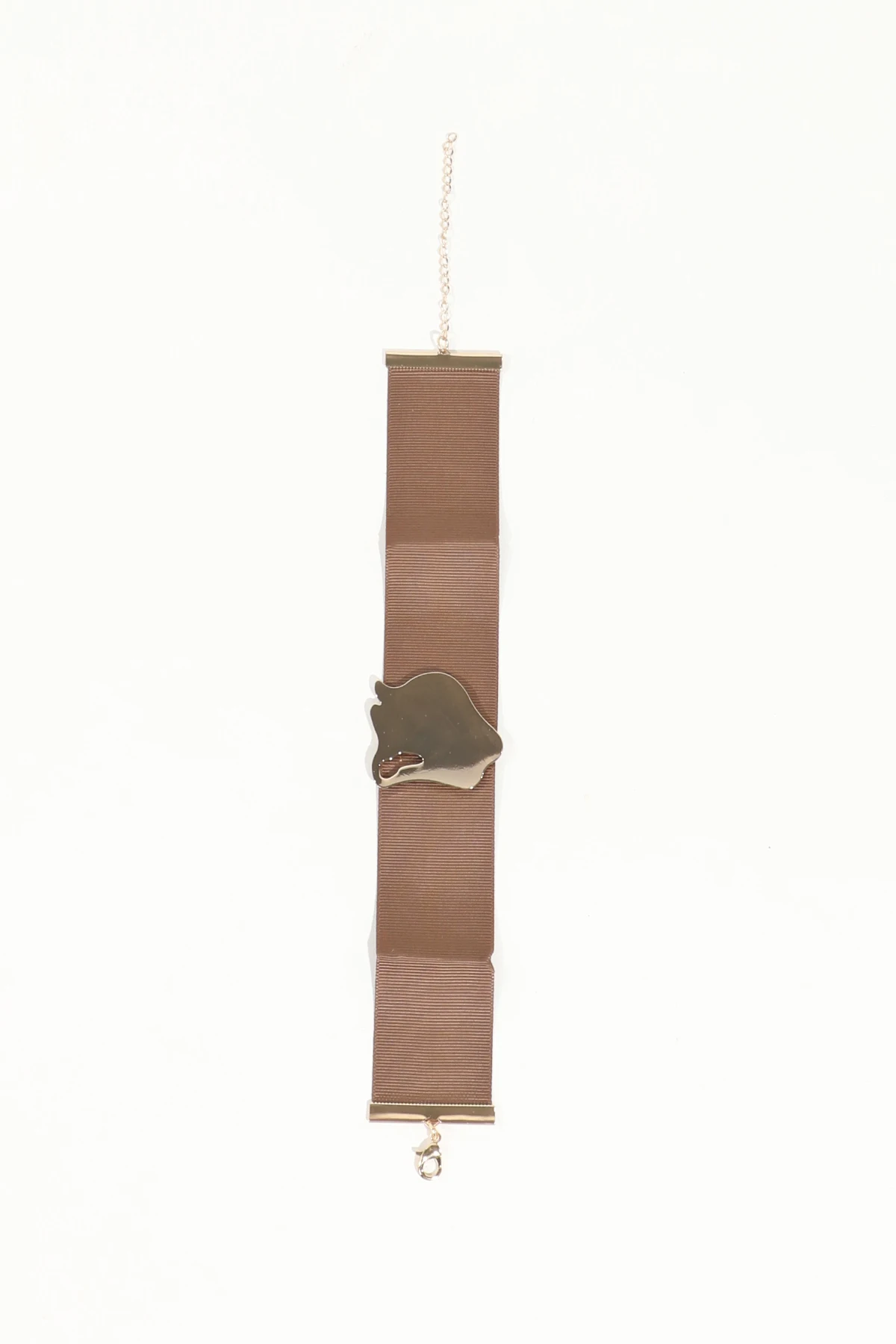 

Women's Khaki Stone Belt Necklace