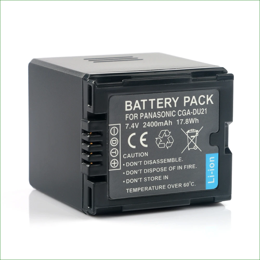 

CGA-DU21 Battery 2400mAh Camera Batterie For Panasonic VDR D100 D150 D158 D160 D200 D210 D220 D230 D250 D258 D300