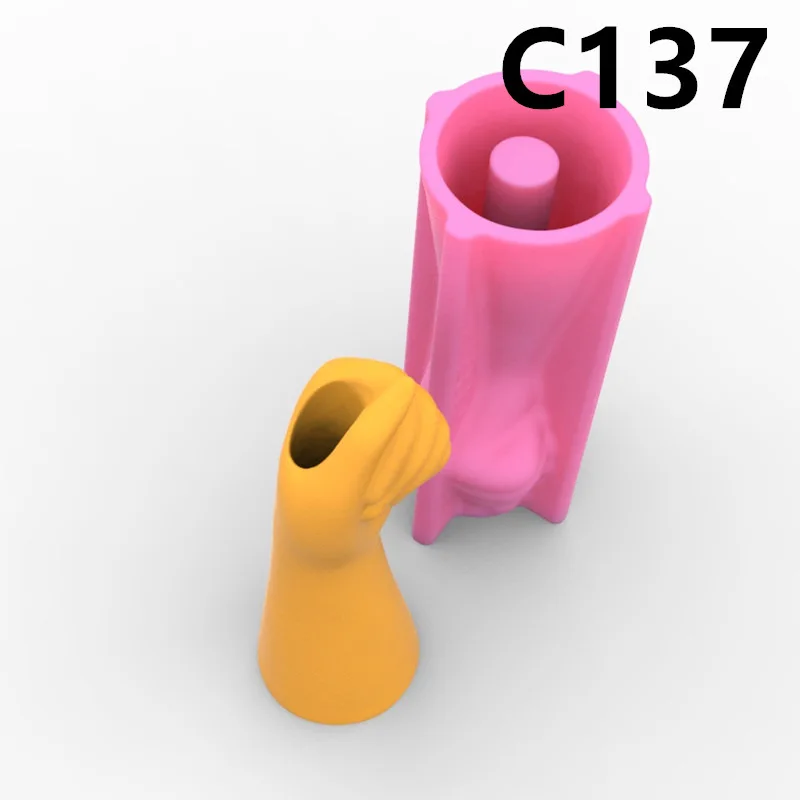 

Abstract Arm Fist Flower Pot Ashtray Pen Holder Silicone Mold Making Home Decoration with Epoxy Plaster Cement Handicraft