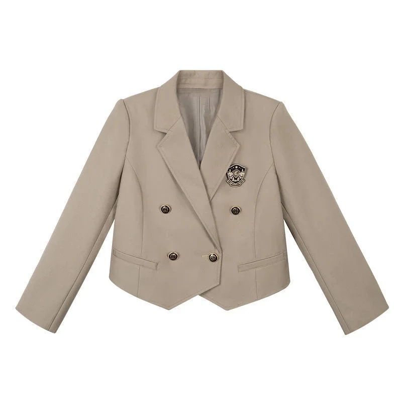 Японская куртка JK униформа блейзер женский костюм двубортный весенне-осенний