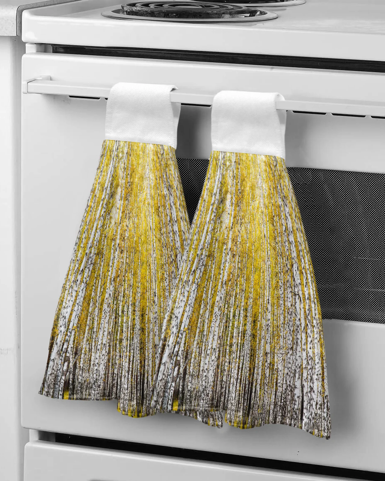 

Осеннее полотенце для рук Aspen Trees, быстросохнущее полотенце из микрофибры, Кухонное мягкое впитывающее полотенце для рук