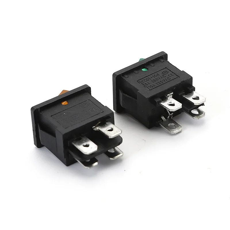 Флуоресцентный электронный мини микро-источник питания 4 контакта с зеленым