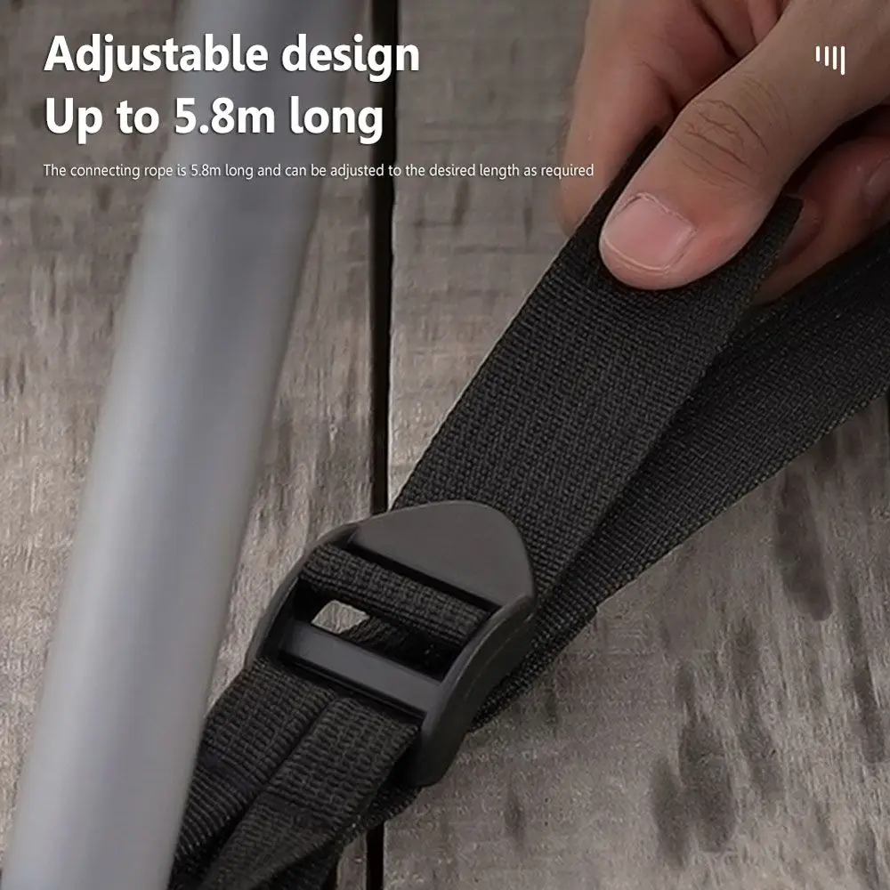 

2pcs Awning Pole Holder Portable Durable Canopy Pole Fixing Buckle High Quality Umbrella Nail Fixer With Connection Rope