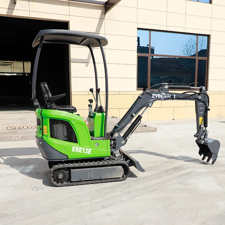 Micro Diggers на гусеничном аккумуляторе EVERUN ERE12E быстрое прикрепление Hine тонн