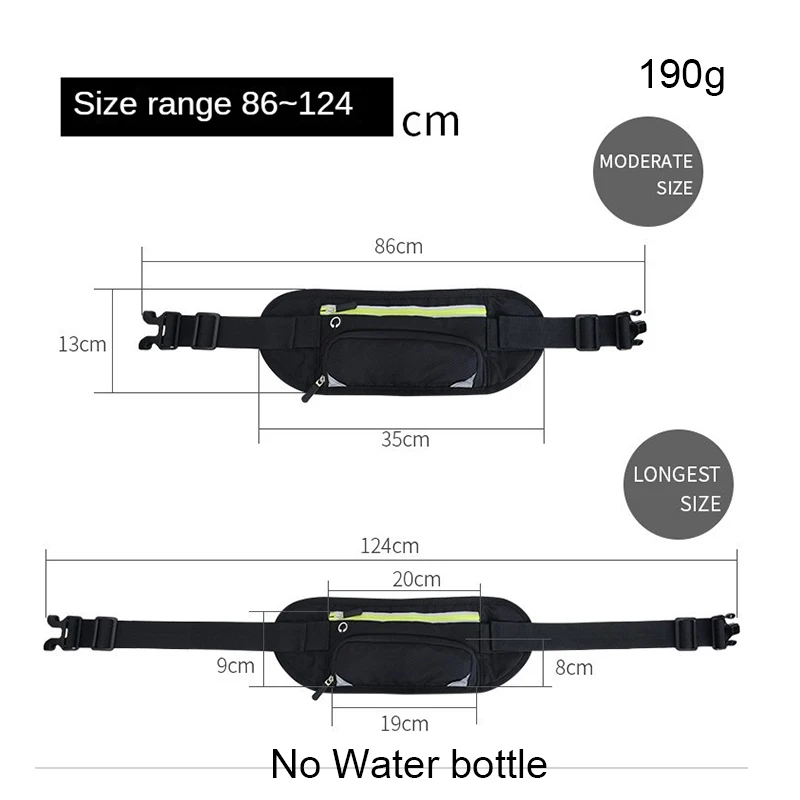 Fashion Sports Running Bag Mens Chest Bag Belt Bag Reflective Tape Utility Travel Fanny Pack Running Bag Waist Bag