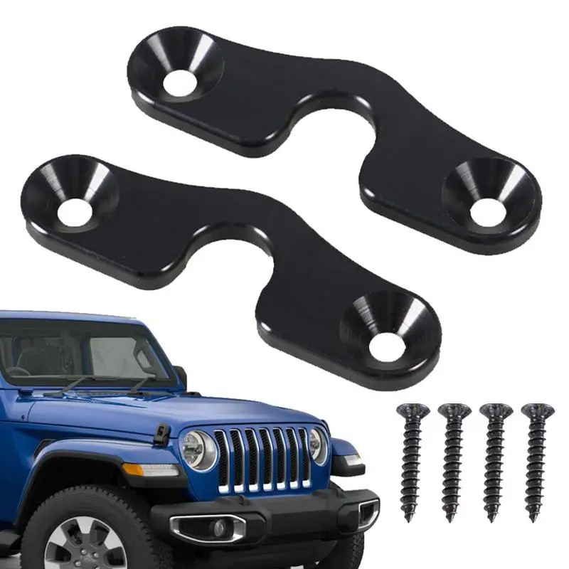 

Набор для ремонта автомобильного солнцезащитного козырька, черный металлический защитный набор, автомобильные аксессуары для JK Gladiator JT Metal 2018