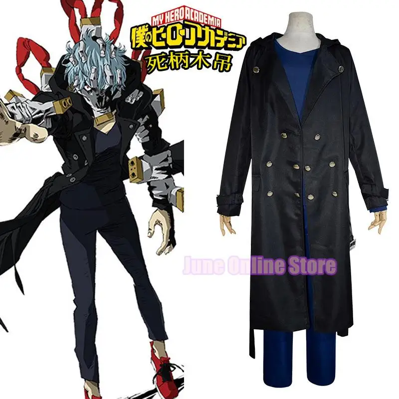 

Anime My Hero Academia Shigaraki Tomura Cosplay Costume Aldult Unisex Exquisite Trench Top Pants Wig Halloween Rave Party Suit