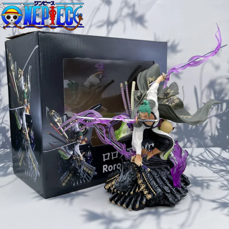 

Кимоно из ПВХ для детей, аниме цельная фигурка ророноа Зоро на крыше, экшн-фигурки, игрушки, статуэтка, Коллекционная модель, подарок на день ...