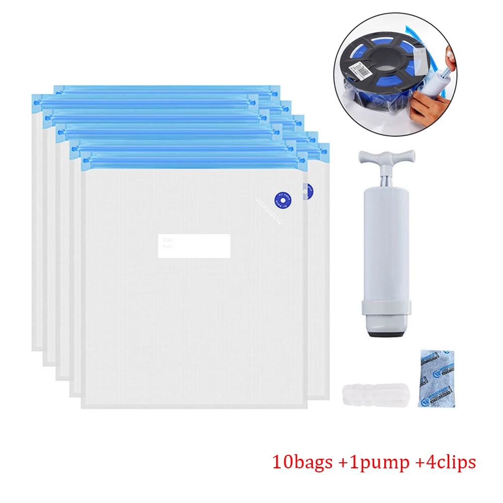 

Сумка для хранения нити RAMPS 3D для принтера, Вакуумный Герметичный Мешок Из пла для сушки, влагостойкий герметичный пакет для сохранения нити в сухости