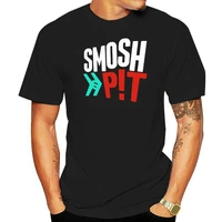 smosh pit camiseta negra con logo famoso para hombre talla s m l xl 2xl 3xl