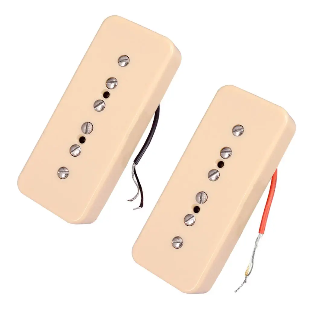 

2pcs Single Coil P90 Soapbar Neck&Bridge Pickup for Electric Guitar