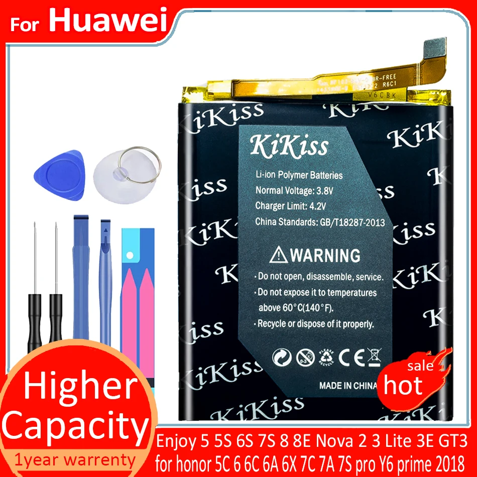 

Battery For Huawei Enjoy 5 5S 6S 7S 8 8E honor 5C 6 6C 6A 6X 7C 7A 7S pro Nova 2 3 Lite 3E GT3 Y6 prime 2018 HB366496ECW Battery