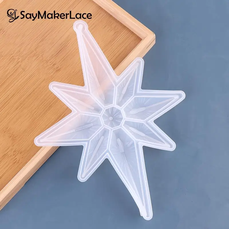 

Big Octagonal Star Silicone Mold Christmas Decoration Ornament Making Epoxy Resin Craft Supplies Resin Mold Resin Art Supplies