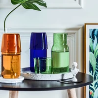 high borosilicate transparent glass mug tea pot colorful creative water milk coffee cup gift