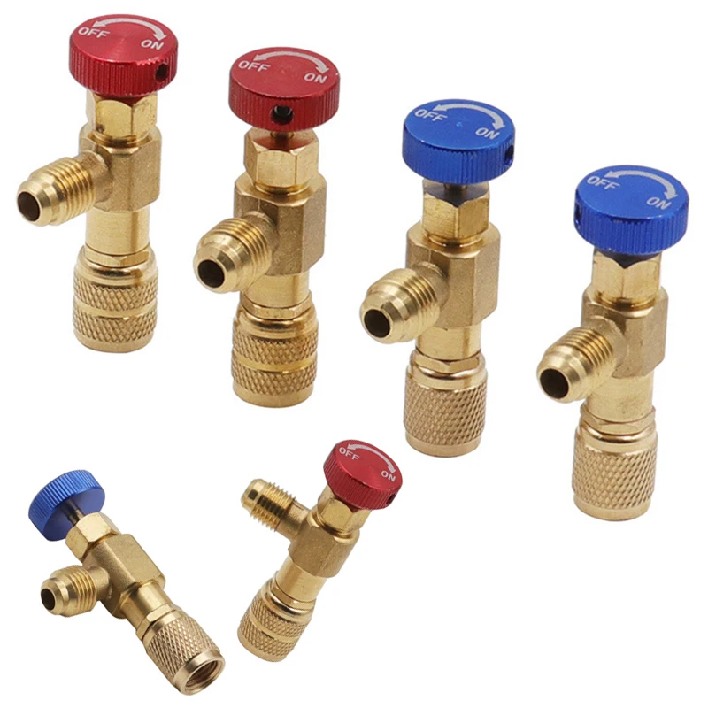 

1/4 "Safety Adapter Liquid Safety Valve R410A R22 Air Conditioning Refrigerant 1pc Air Conditioning Repair And Fluoride