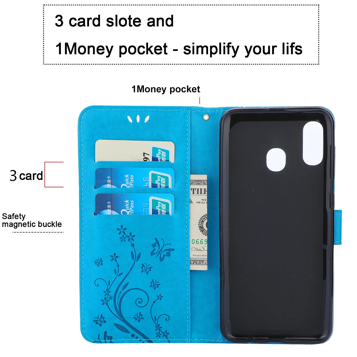S8 S9 Plus S10 S20 FE S21 S22 Ultra S7 Edge Leather Wallet Cover For Samsung Galaxy A32 A42 A52S A72 A12 Holder Flip Stand Case