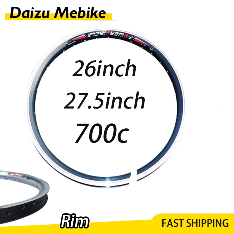 

Road Bicycle RIM 27.5Inch/700c/26Inch Mountain Bike Aluminum Alloy RIM Bicycle Wheel Accessories