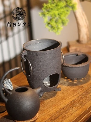 Чугунный мини-гриль для барбекю приготовление чая воды кипячения кофе