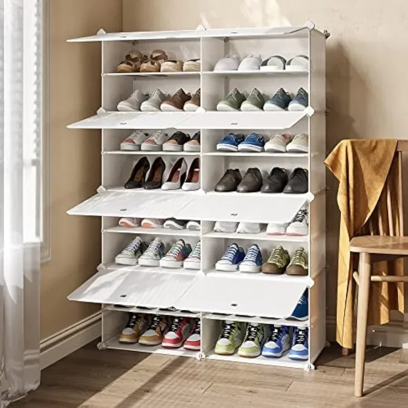Стойка для обуви 8 ярусов 32 пары шкафов хранения отдельно стоящая полка
