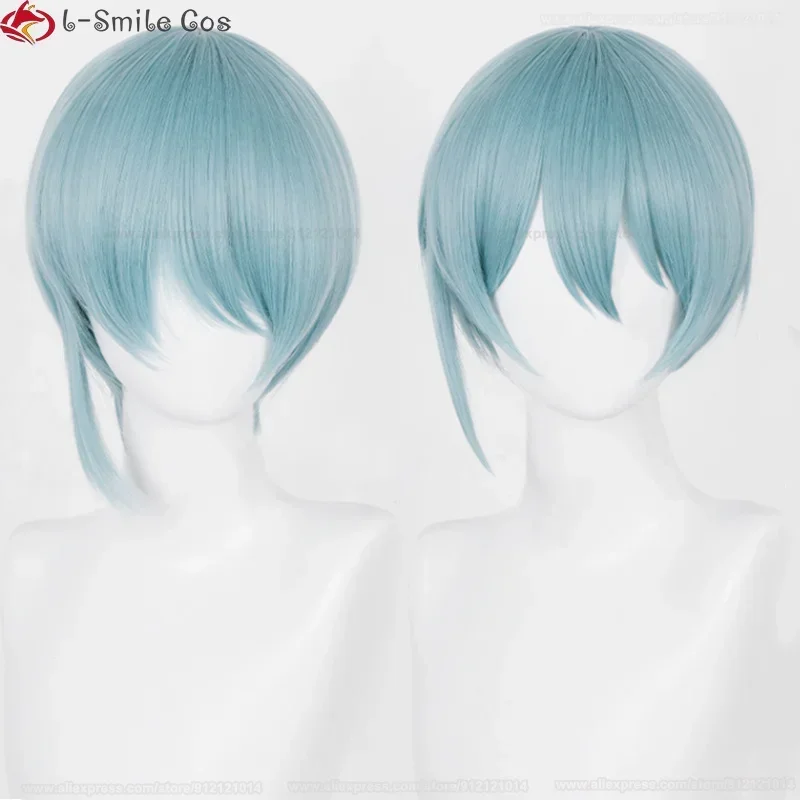 Высокое качество аниме Blue Lock Hiori Yo косплей парик 28 см светло-голубой йо