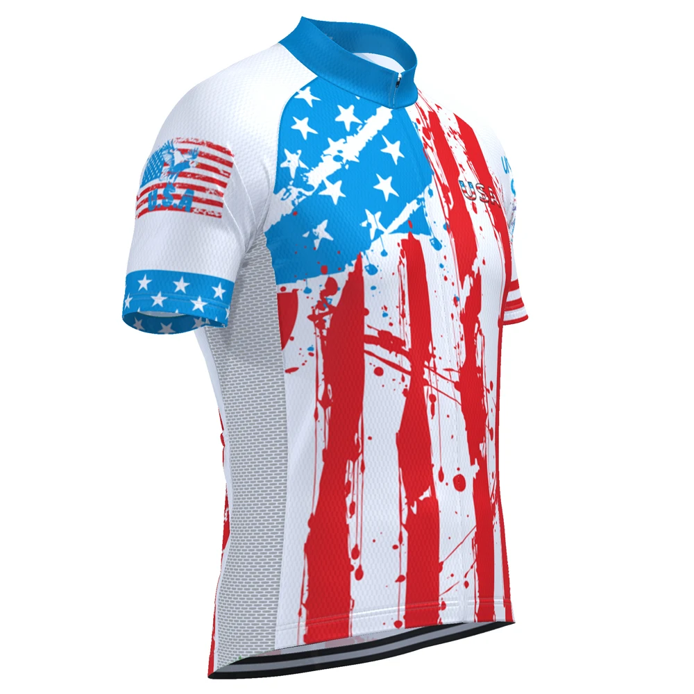 Трикотажный Мужской комплект для велоспорта Майо быстросохнущая рубашка