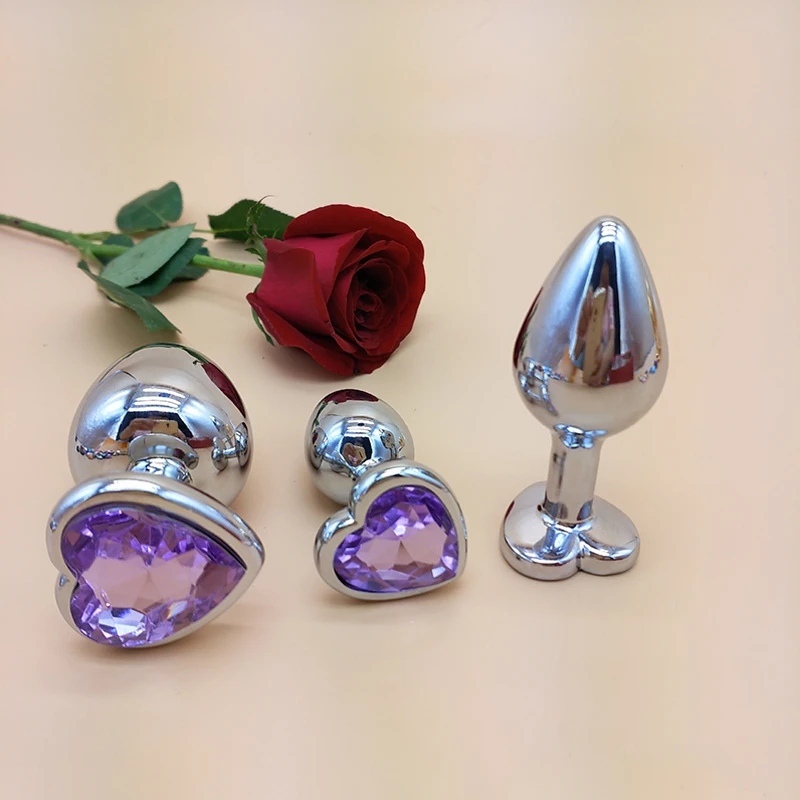 Без вибратора металлический кристалл анальная пробка мужской массажер простаты