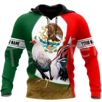 tessffel mexican rooster cook chicken animal tattoo tracksuit streetwear 3dprint menwomen harajuku casual funny zip hoodies t14