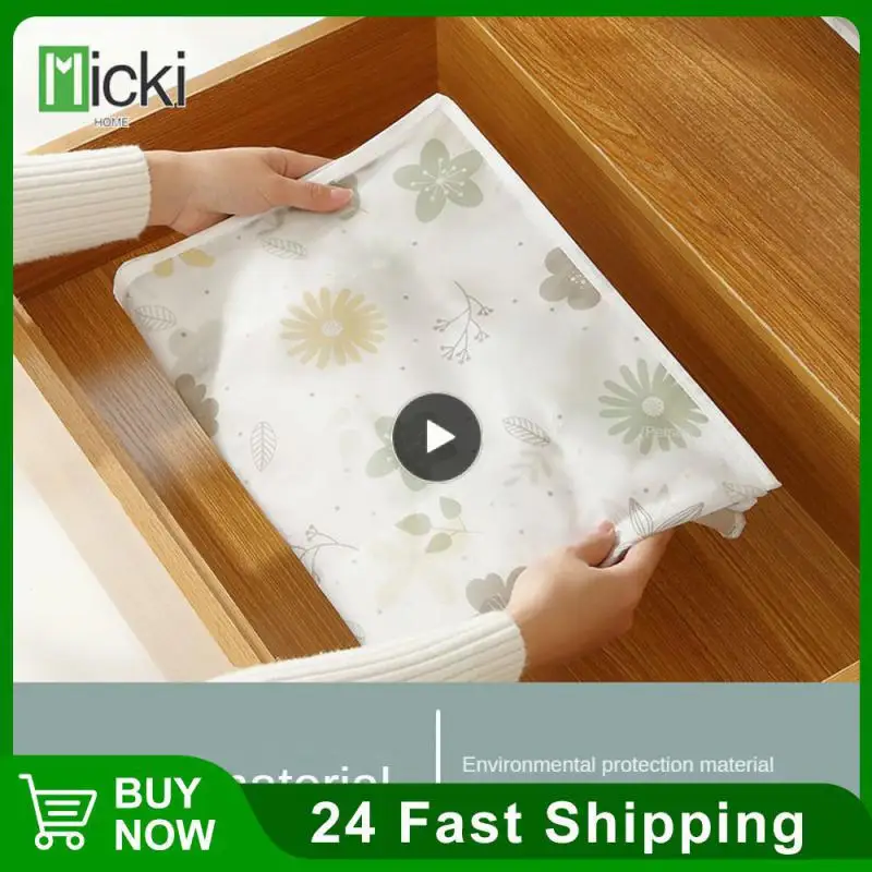 

Cartoon Printed Clothes Organizer Duvet Blanket Foldable Quilt Storage Container Bag Peva Storage Box Organizer Home Waterproof