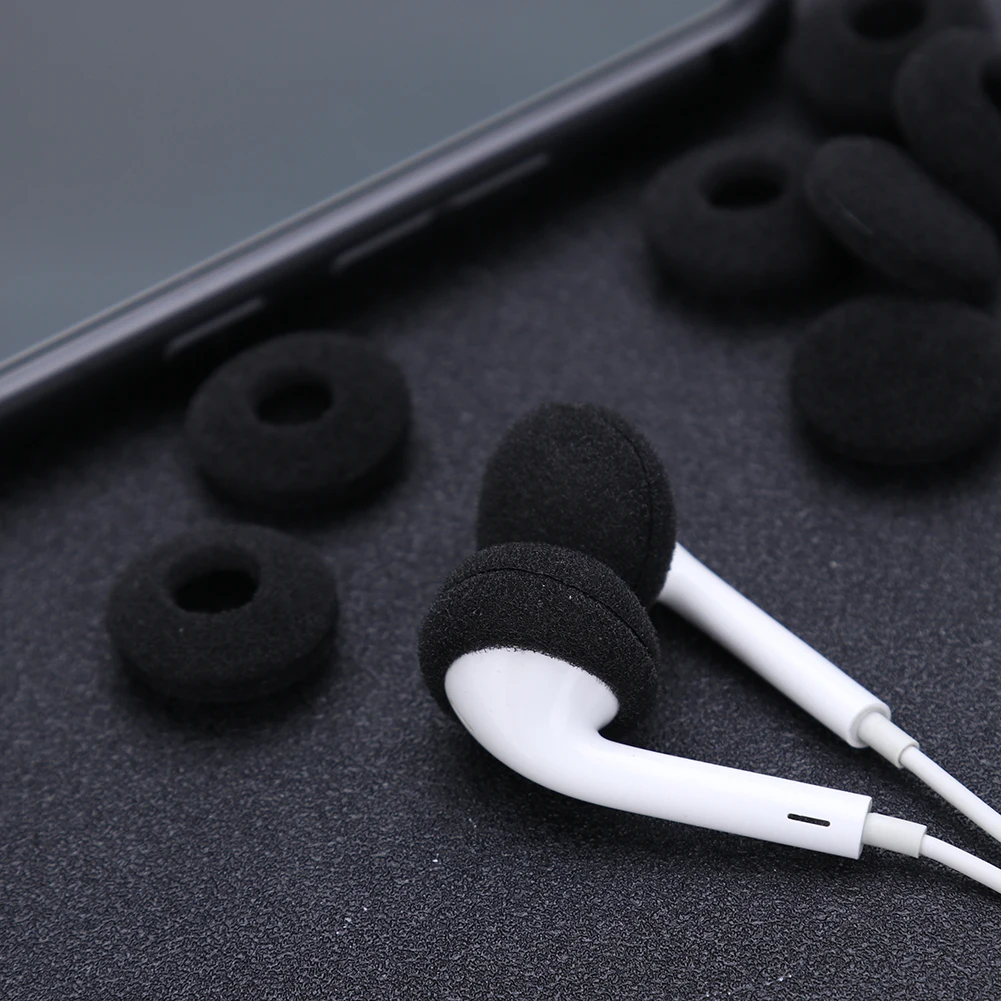 

10pcs Wireless Headset Earpads Soft Sponge Earbuds Ear Sleeve Cover Replace Earphone Accessories for MP3 MP4 6x4x2cm