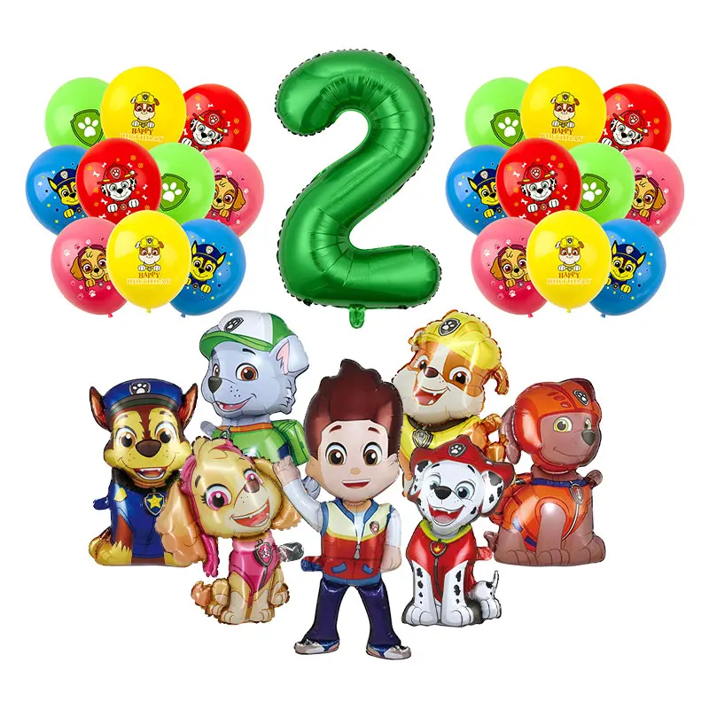 Щенячий патруль украшение для дня рождения фон баннер детский подарок наклейки