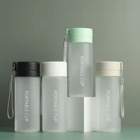 new simple frosted plastic water bottle large capacity portable water bottle outdoor transparent sports water cup