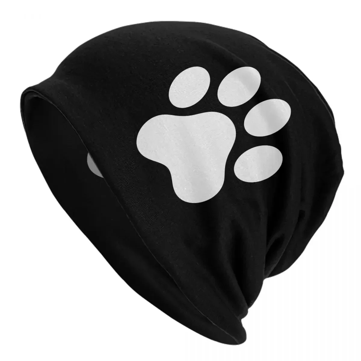 Dog Paw French Bulldog Cartoon Bonnet Hat Vintage Outdoor Skullies Beanies Hats Unisex Knitted Spring Dual-use Cap