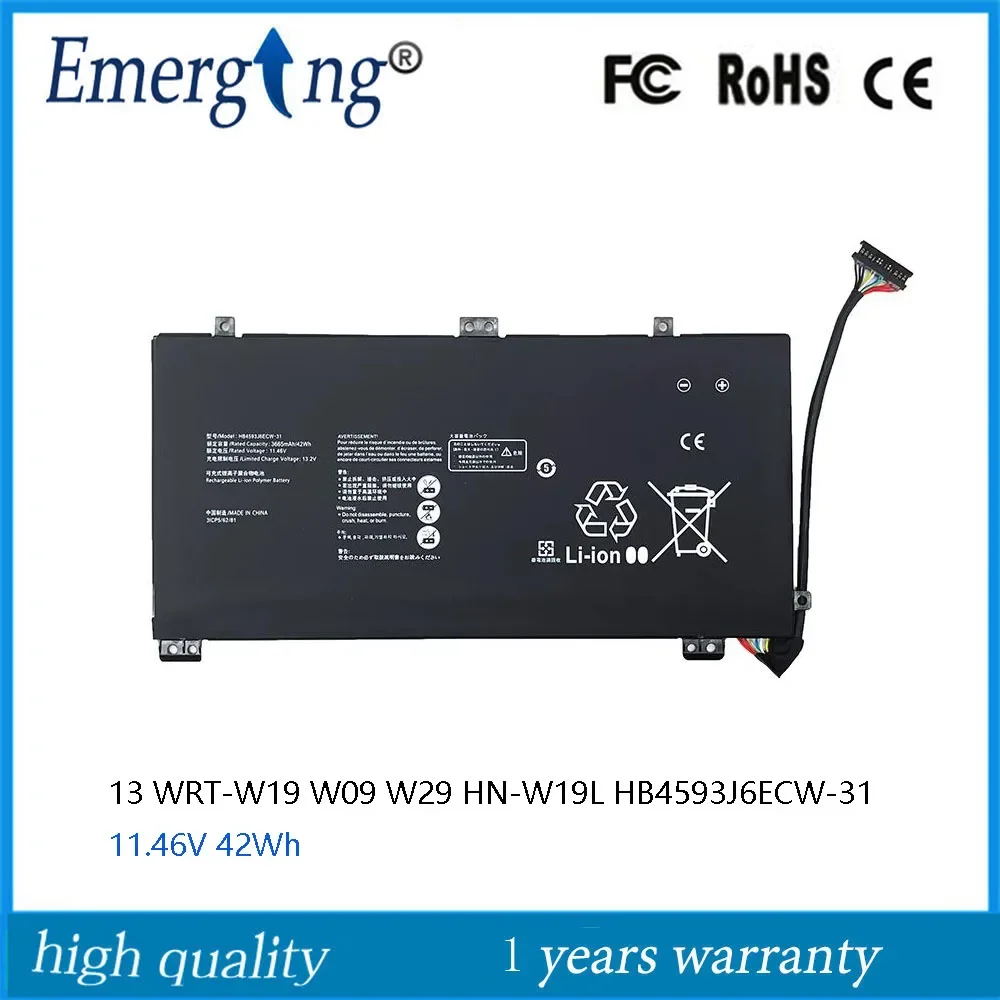 HB4593J6ECW-31 WRTB-WFH9L WFH9F WFE9L Аккумулятор для ноутбука HUAWEI MateBook 13 11 46 В 42 Втч
