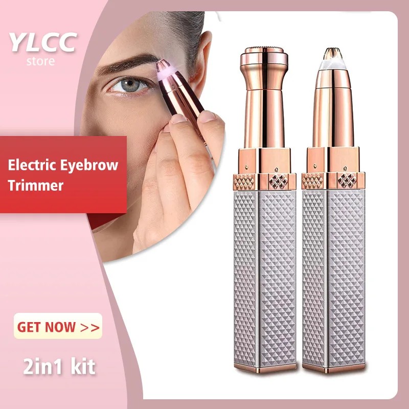 2 in 1 Epilator Face Hair Removal Lipstick Shaver Electric E