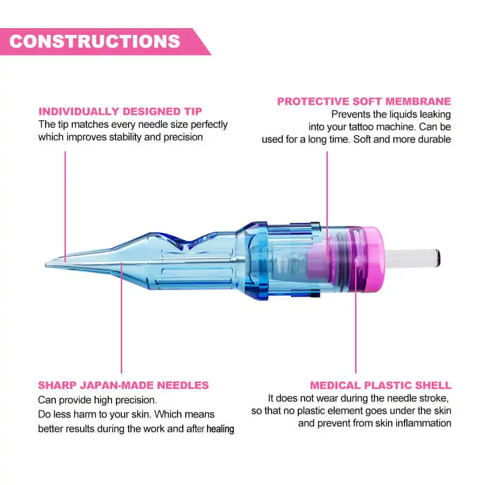 20 шт. EMALLA Eliot PMU иглы для картриджей перманентного макияжа подводка бровей