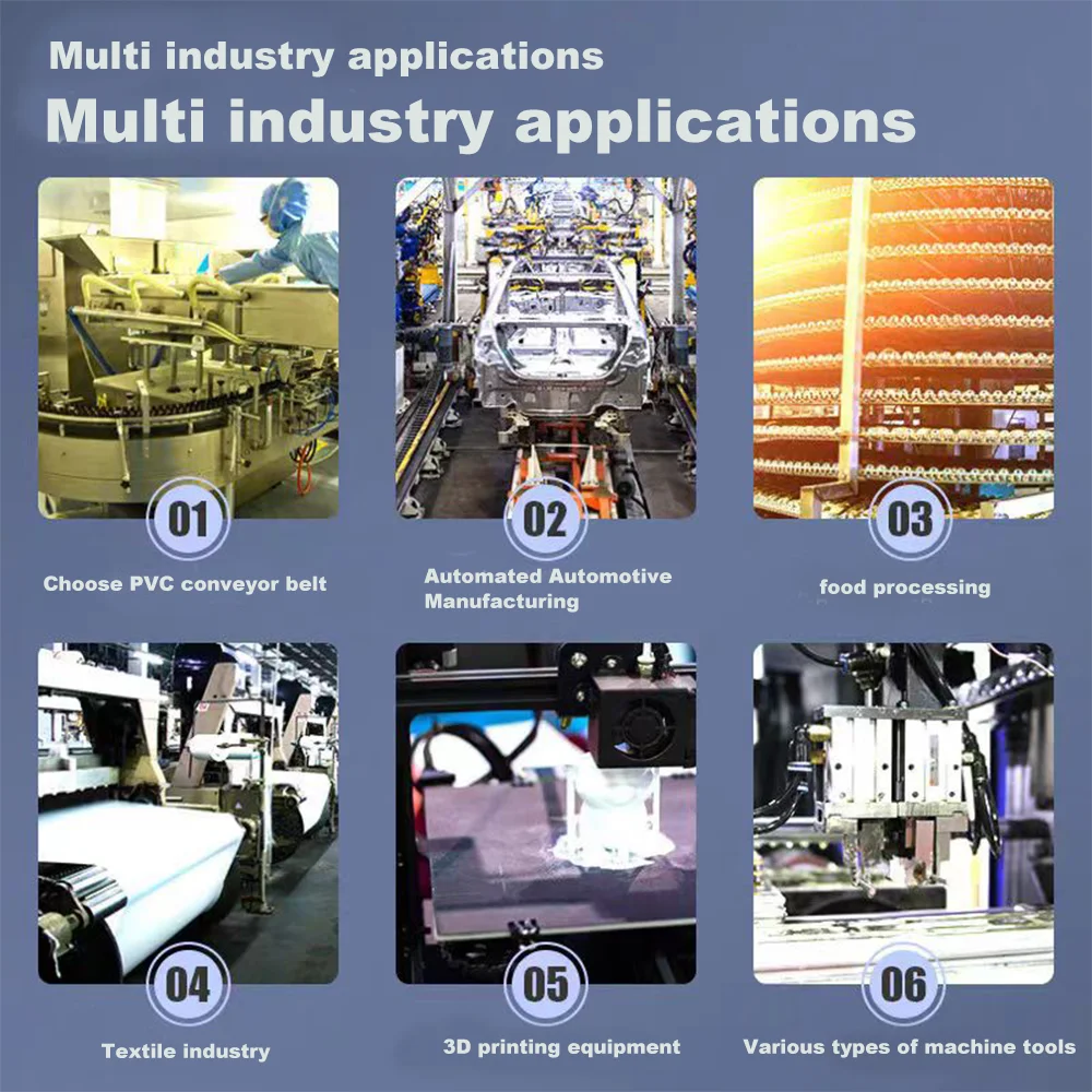 Зеленая трансмиссионная лента из ПВХ. Промышленный ленточный периметр: 600–1050 мм.
