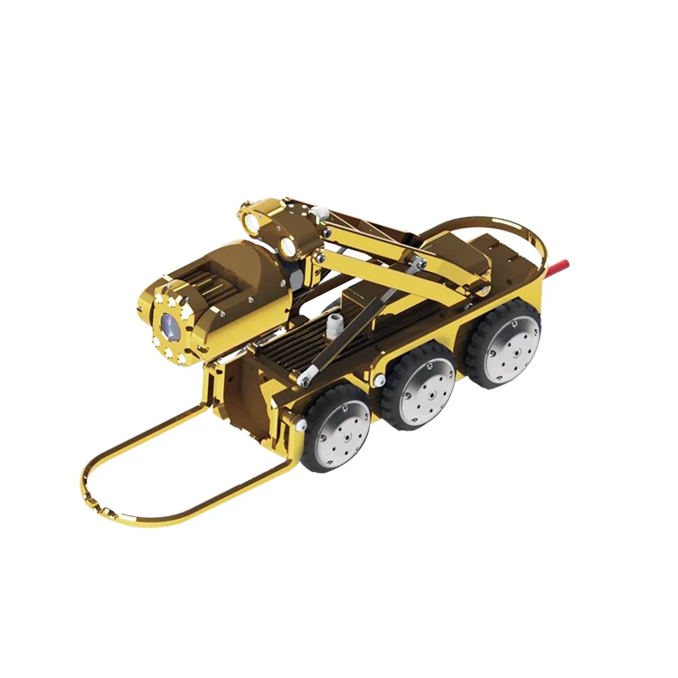 

Sewer Line Inspection Robot Camera Oil Pipe Crawler Chassis