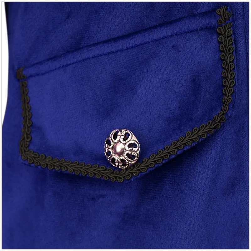 Новый Популярный бархатный костюм в викторианском стиле стимпанк с длинным