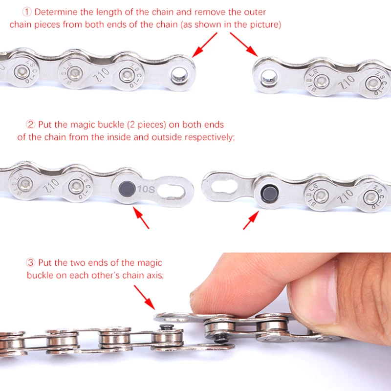 Плоскогубцы + 5 пар звеньев для велосипедной цепи