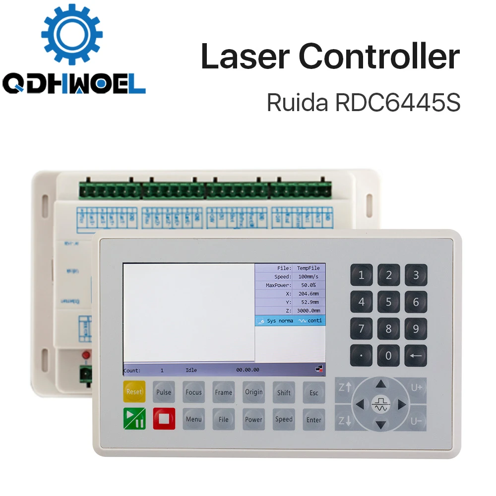 

Контроллер QDHWOEL Ruida RDC6445 RDC6445G RDC6445S для лазерного гравировального станка Co2, обновление RDC6442 RDC6442G