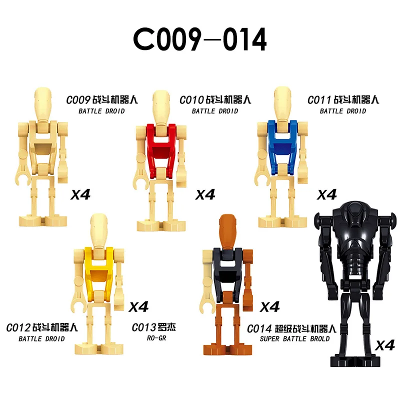 

C009-014 Clone Building Blocks Trooper Force 99 Hunter Crosshair Wrecker Rex Star Brick Figures