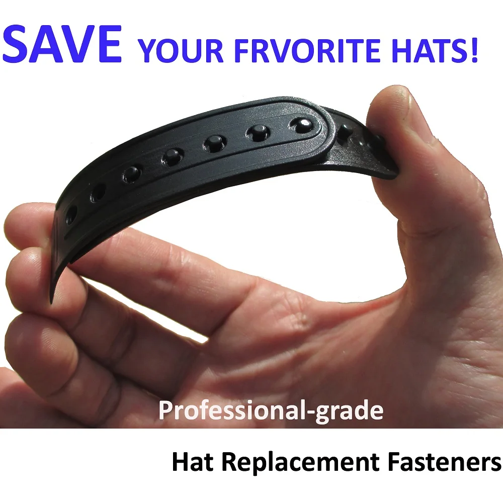 Замена ремешка для Snapback-шапок - 1 Пара, 6 цветов пластикового замка, удлинитель для бейсболки. Бесплатная доставка.