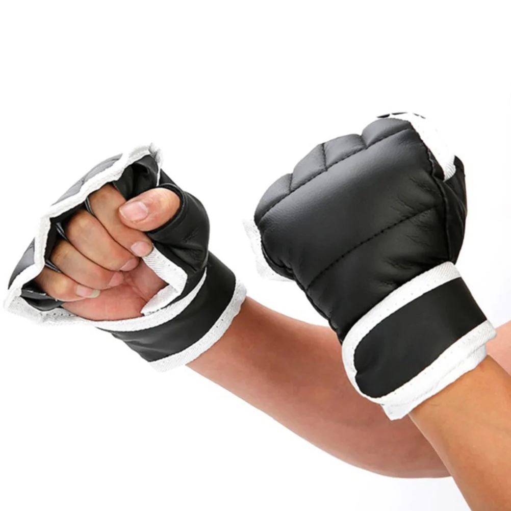 

Перчатки Sparring, профессиональные тренировочные портативные боксерские перчатки Aldult с открытыми пальцами для кикбоксинга